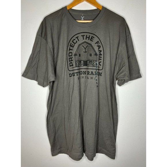 Yellowstone Other - Yellowstone Show Dutton Ranch Montana Men's 2XL Gray T-Shirt